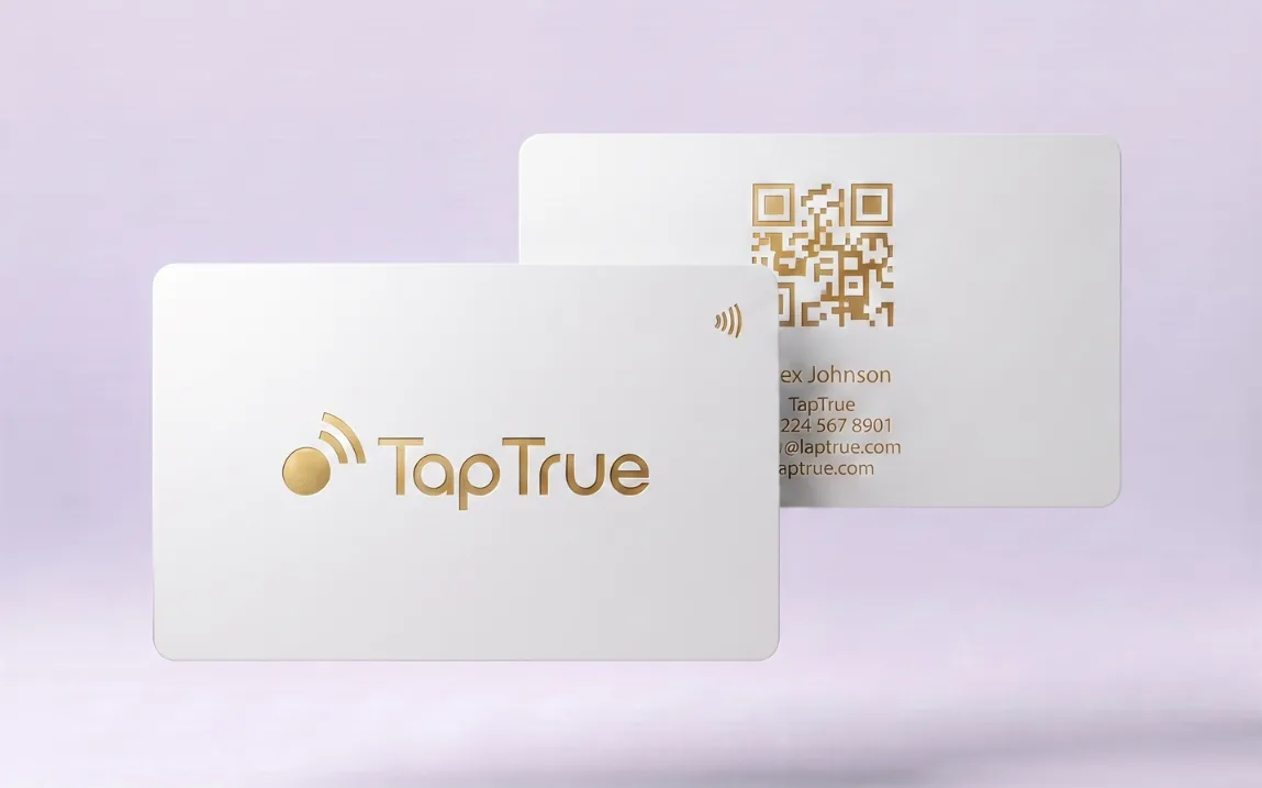 White & Gold Card