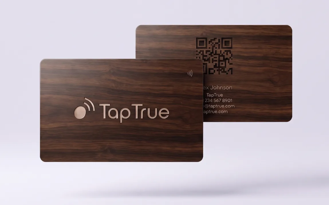 Wooden Engraved NFC Card
